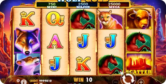 Wolf Gold slot RTP and game features